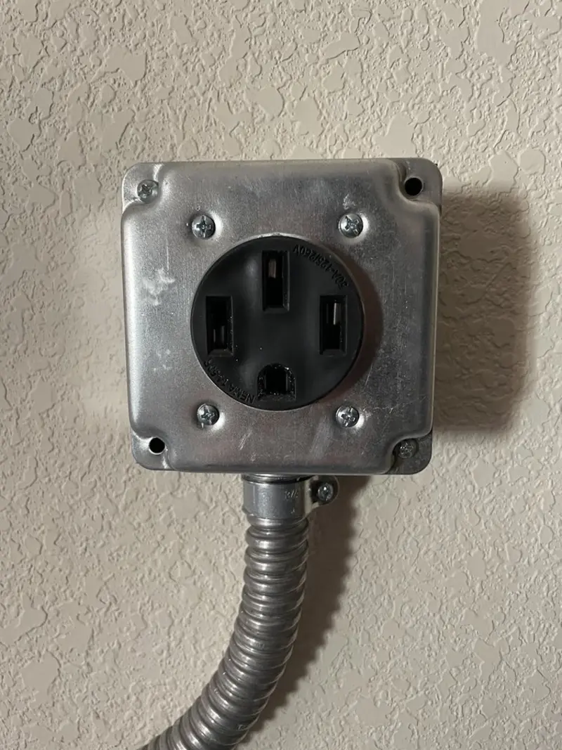NEMA 14-50 outlet installed for Smart Home Electrical in Sand Lake